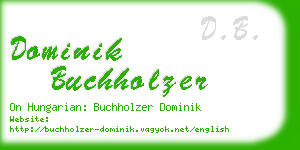 dominik buchholzer business card